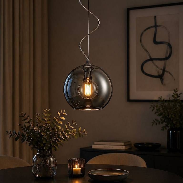 Lampadari & plafoniere: PERLA Hängelampe im Chromlook – Nuovo e nell'imballaggio originale da Sissach venduto da mondilux 1