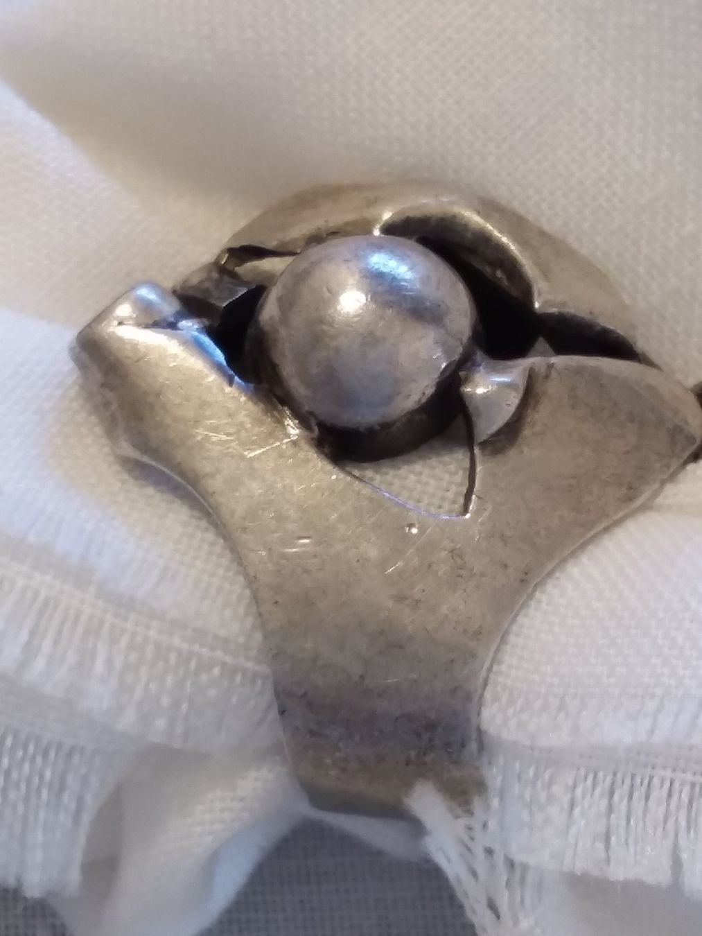 Ringe: Vintage 70er Modernist Handmade Silber Ring, 54 – Gebraucht aus Zürich von sanwit 4