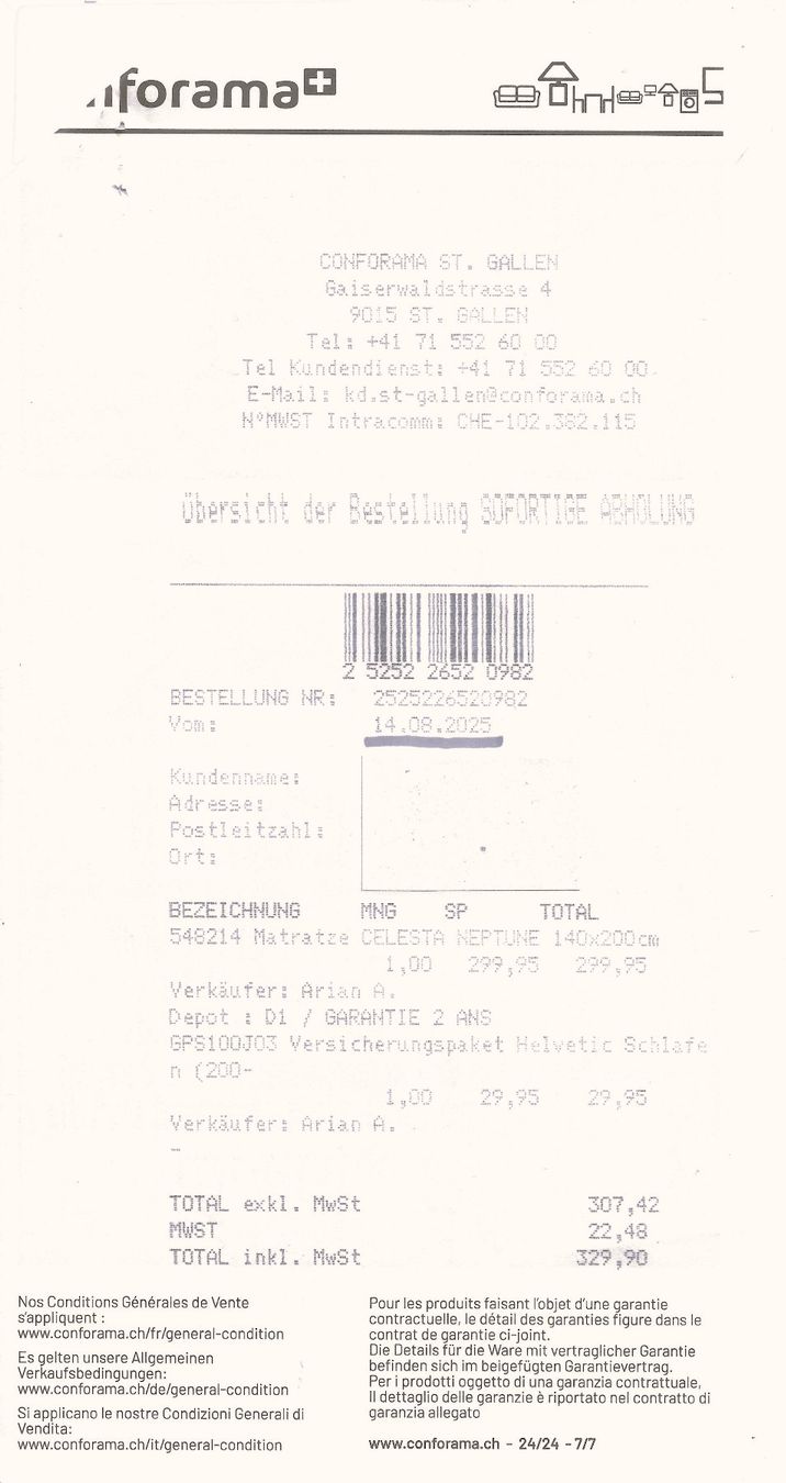 Matratzen: Matratze 140/200 – Gebraucht aus Engelburg von goldfischli02 3