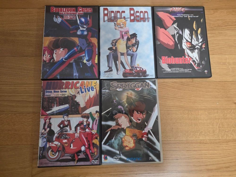 Tutti i DVDs: 5 Animes - Deutsch oder mit dt. Ut. - OVA - Riding Bean – Usato da Ottenbach venduto da TimelessEmotions.