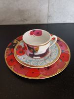 Tasse et sous-tasse chat coquelicots Rosina Wachtmeister