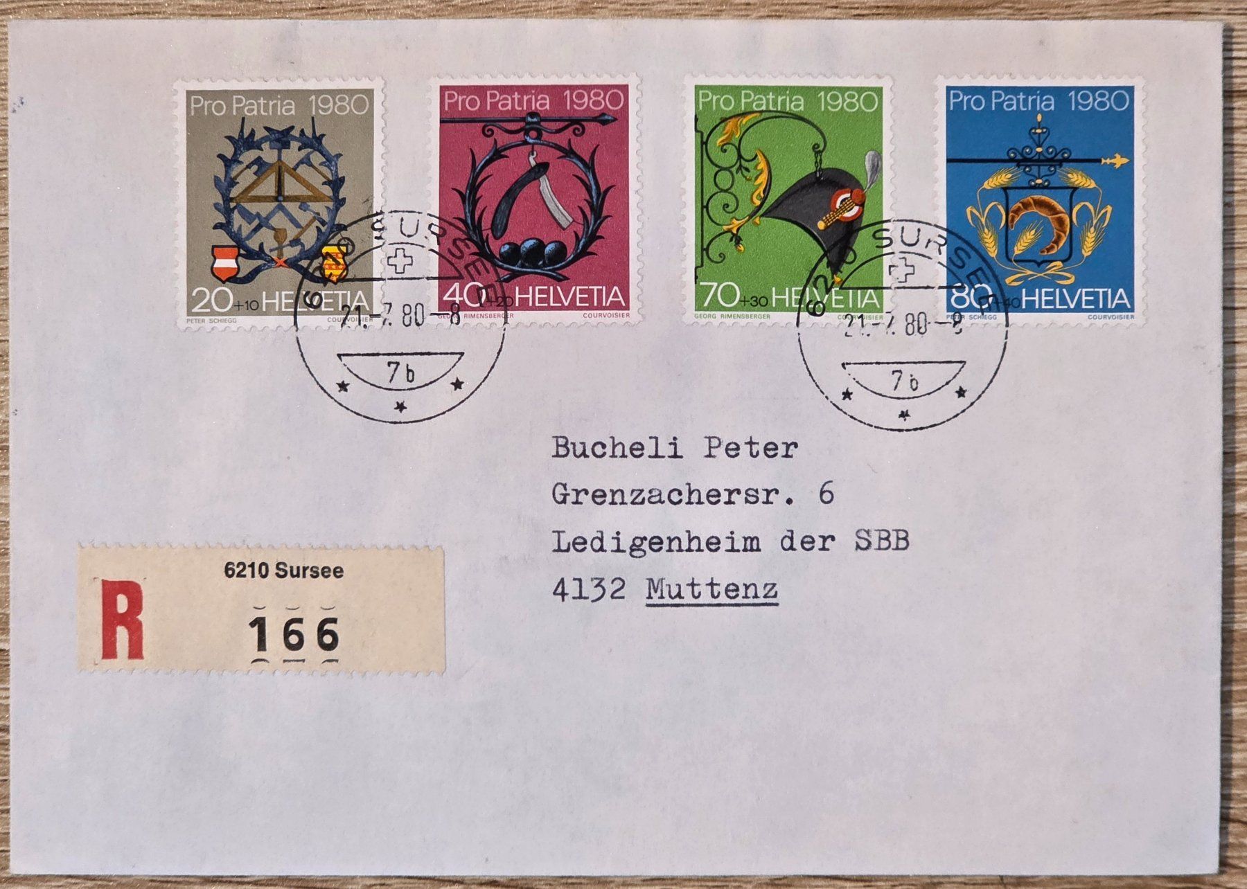 Tutti i francobolli: Schweiz First Day FDC Pro Patria 1980 – Usato da Rohrbach venduto da lod_m58r