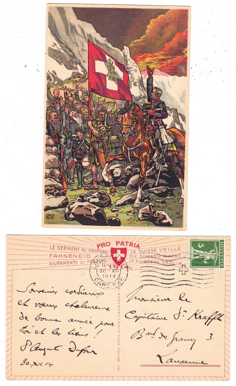 Cartes postales: Militaire, le serment au drapeau – D'occasion à La Tour-de-Peilz par amjust