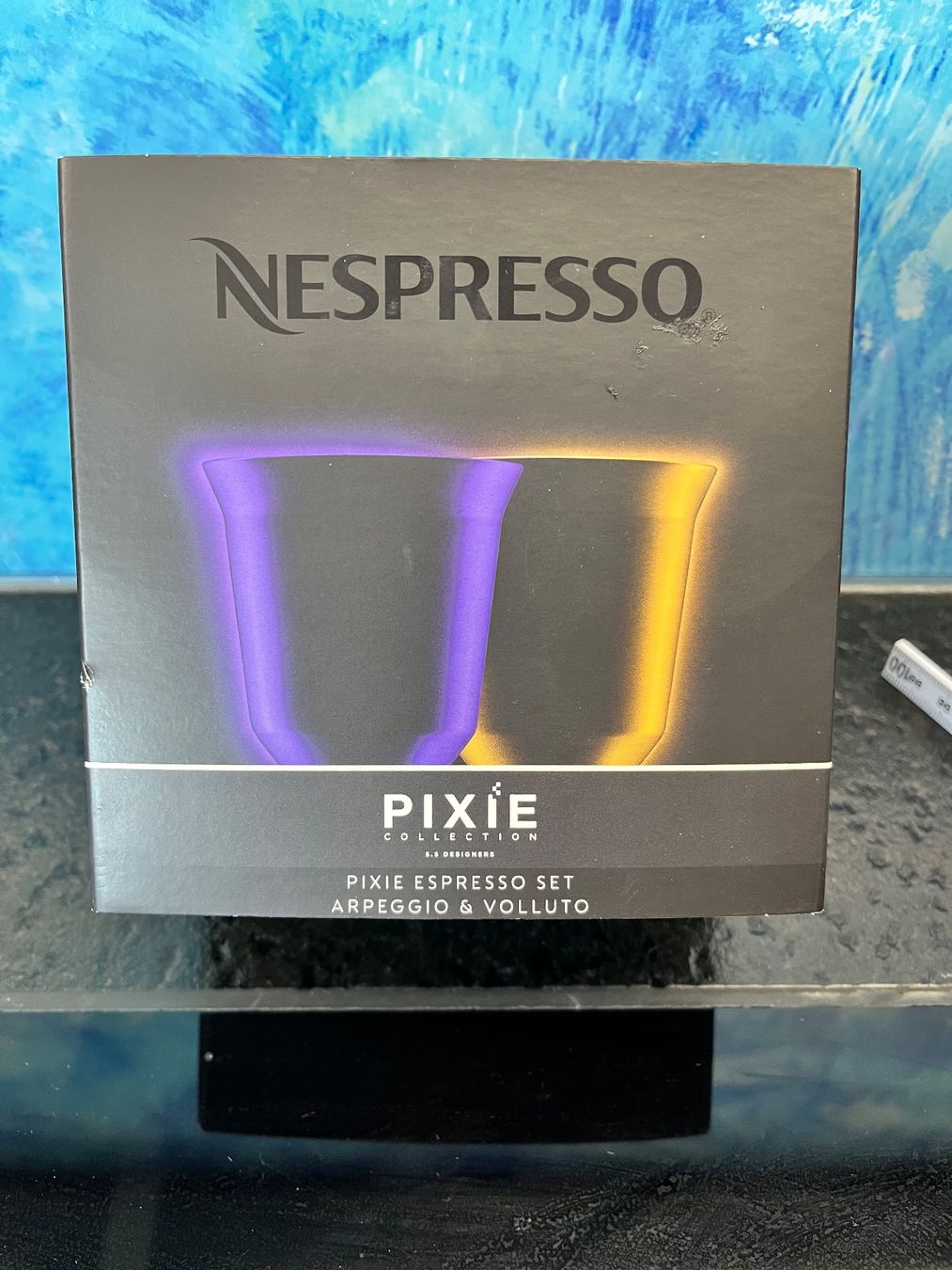 Nespresso Tassen: 2 Nespresso Pixie Espressotasse Espresso Geschirrset Metall – Neu und originalverpackt aus Frauenfeld von Babytimmy