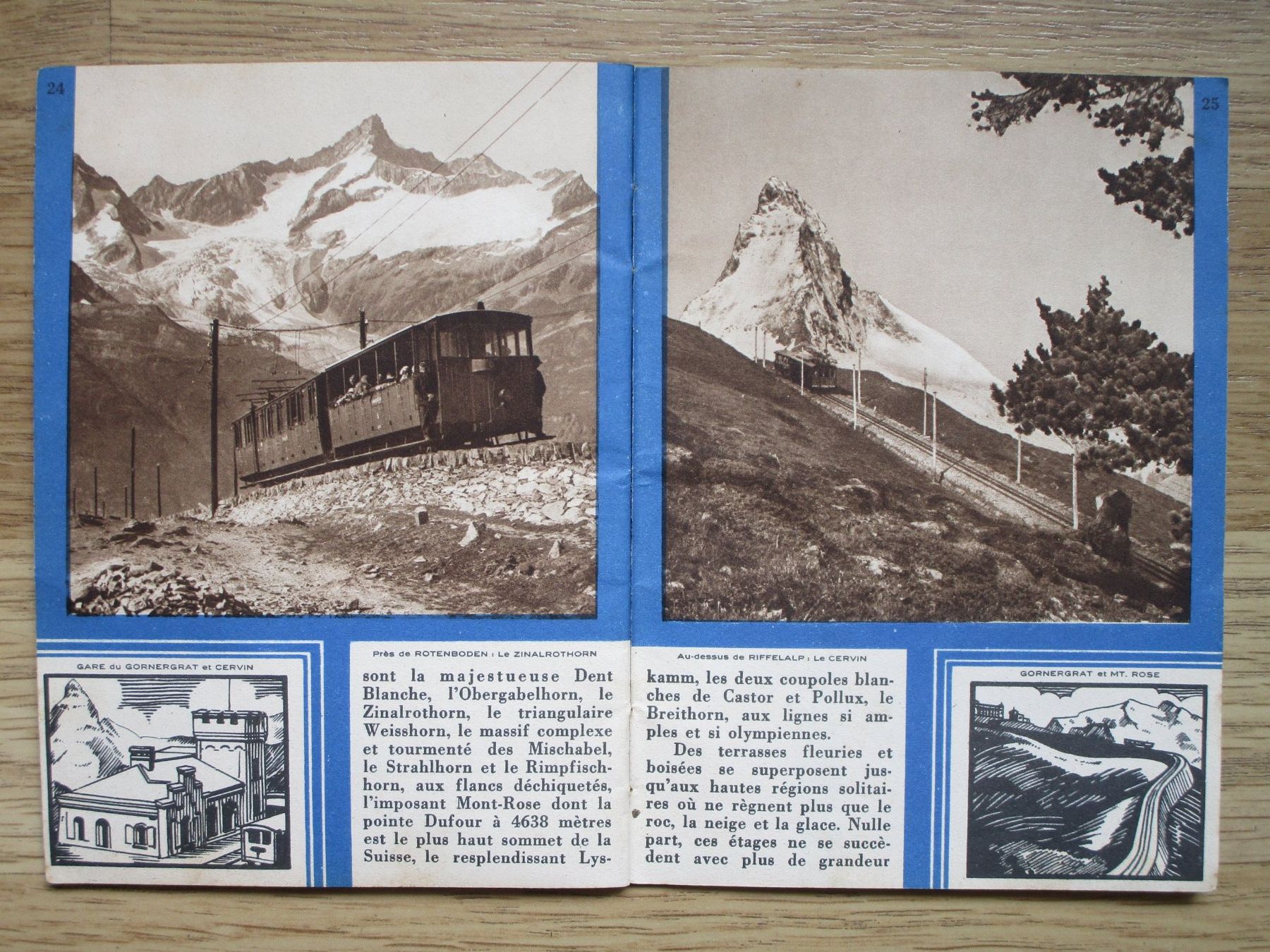 Documenti: Antiker Prospekt 1929  ZERMATT GORNERGRAT – Usato da Heimberg venduto da Lupo57 5