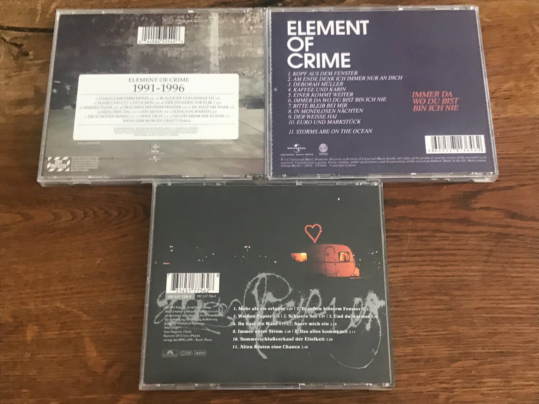CDs: 3 CD's von ELEMENT OF CRIME – D'occasion à Buchs AG par Archie 1