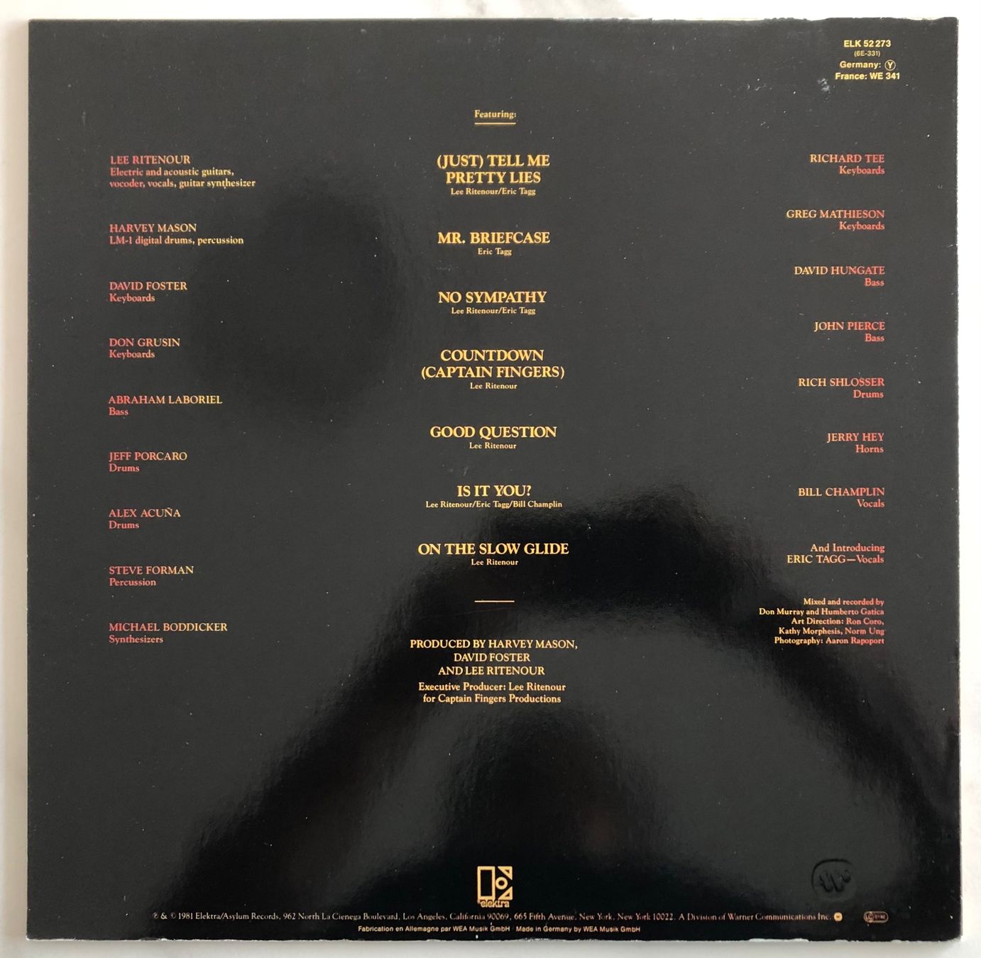 Vinyles: LEE RITENOUR - RIT – D'occasion à Poliez-Pittet par Newtown-Records 1