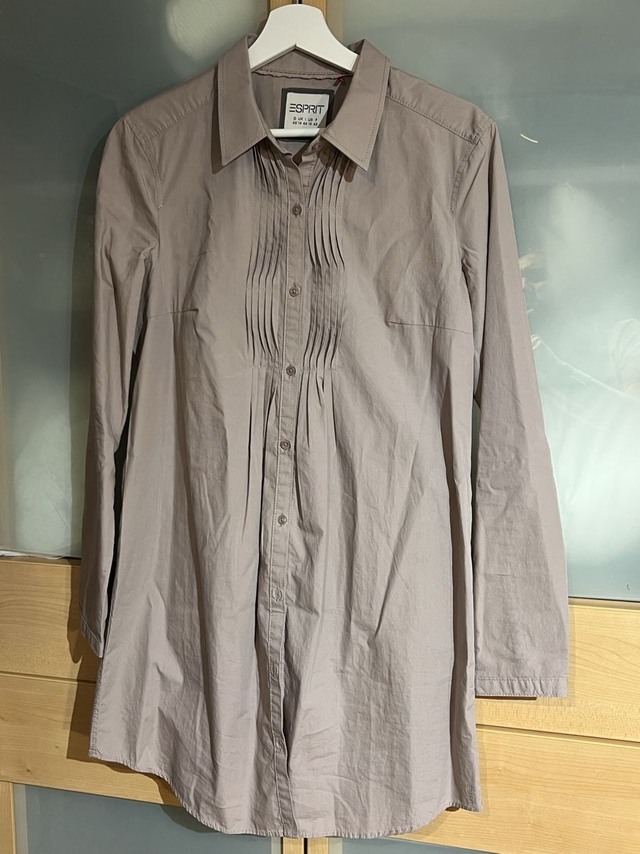 Esprit Camicette: Lange Esprit Bluse mit Biesendekor, Gr. 40, Baumwolle – Usato da Ehrendingen venduto da Singo07 2