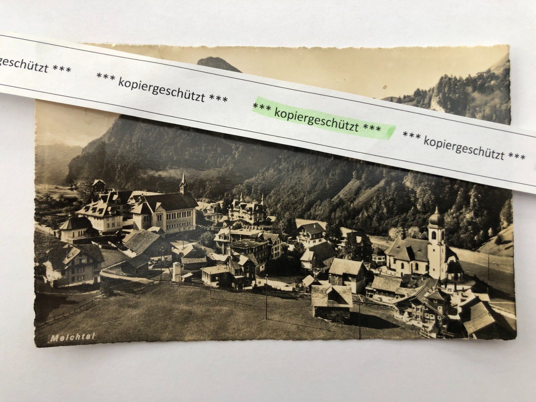 Cartoline postali: Melchtal schön alt 1952 AK – Usato da Hefenhofen venduto da Bierinder