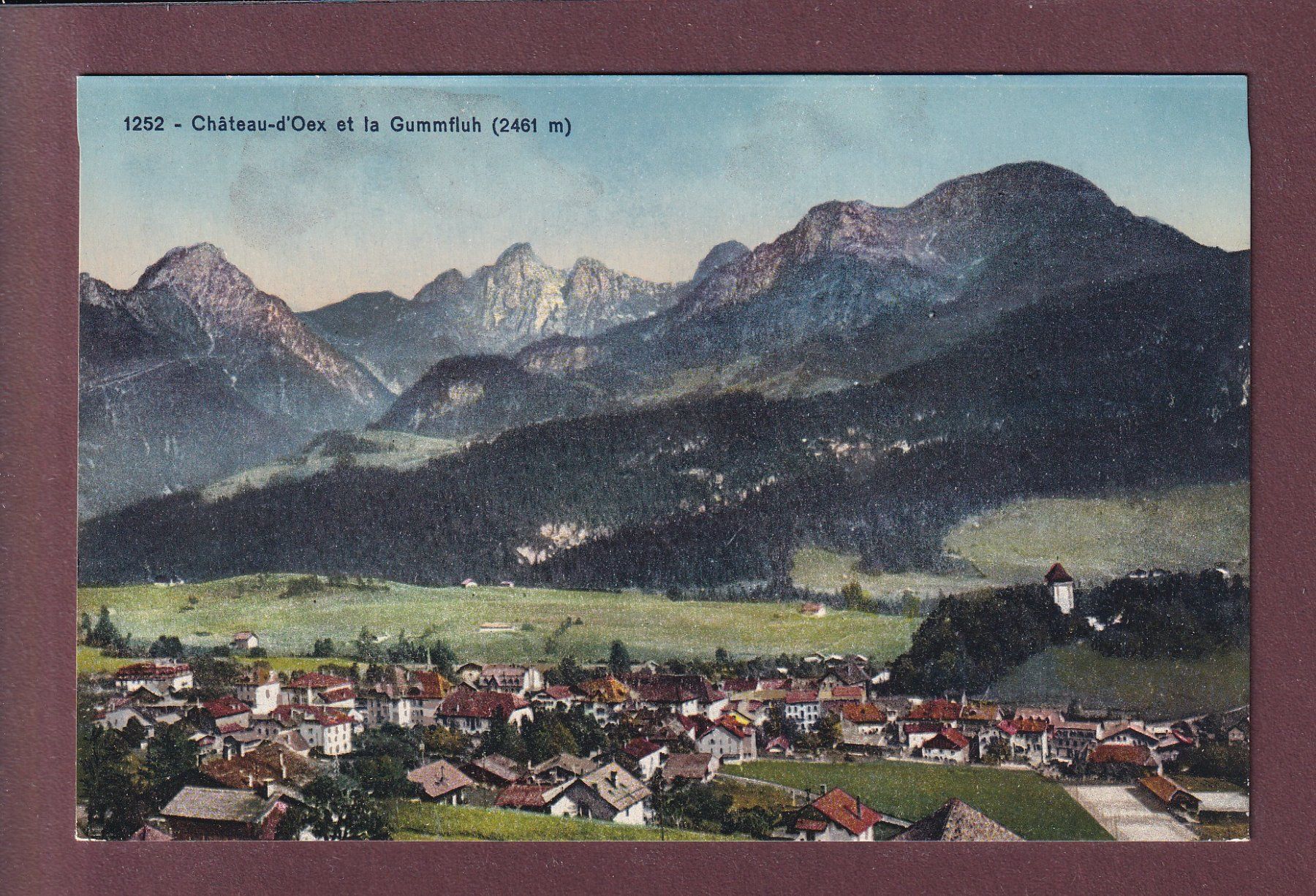 Cartes postales: CHÂTEAU D'OEX - Gummfluh – D'occasion à Pully par nicecards