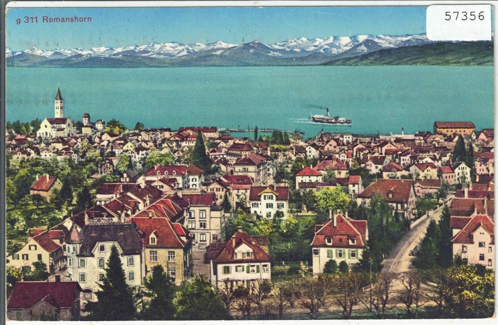 Cartoline postali: Romanshorn - Generalansicht - Litho – Usato da Ettingen venduto da Kartenplanet