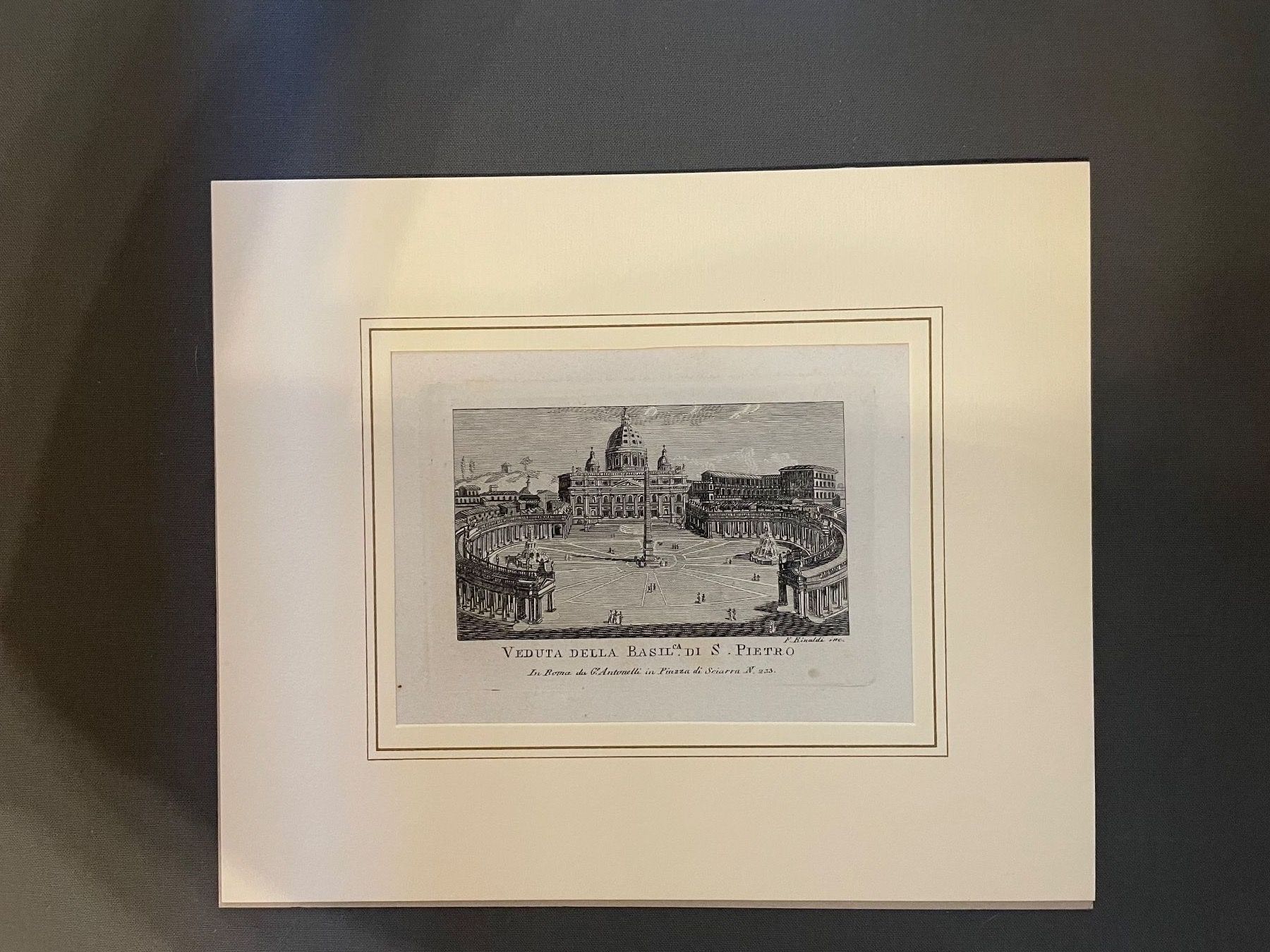 Incisioni: Stich des Petersdoms, Rom, 1824 – Usato da Winterthur venduto da Myrtillus 1