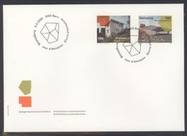 2009, FDC, Zeitgenössische Architektur (Nr. 1313–1314)
