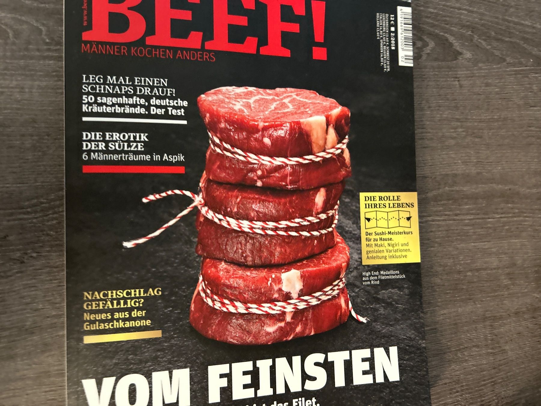Zeitschriften & Magazine: Beef Magazin Männer Kochen Anders Ausgabe 64 – Gebraucht aus Zollikerberg von Lukem01