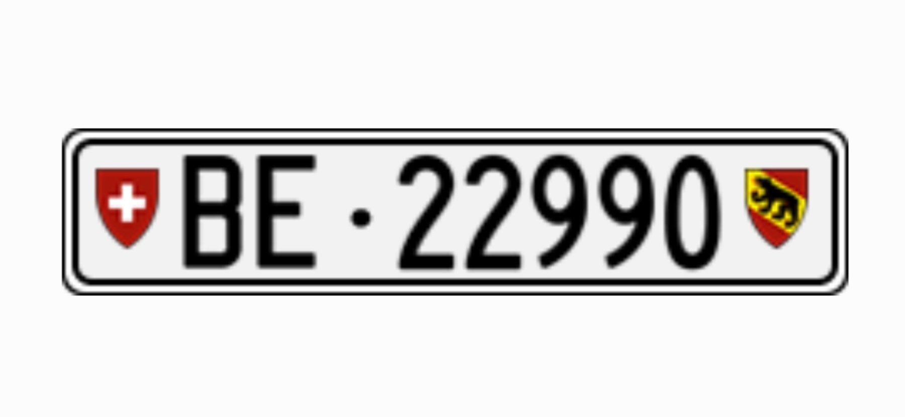 Insegne: Kontrollschild BE 22990 – Nuovo (secondo la descrizione) da Hilterfingen venduto da readytoflow