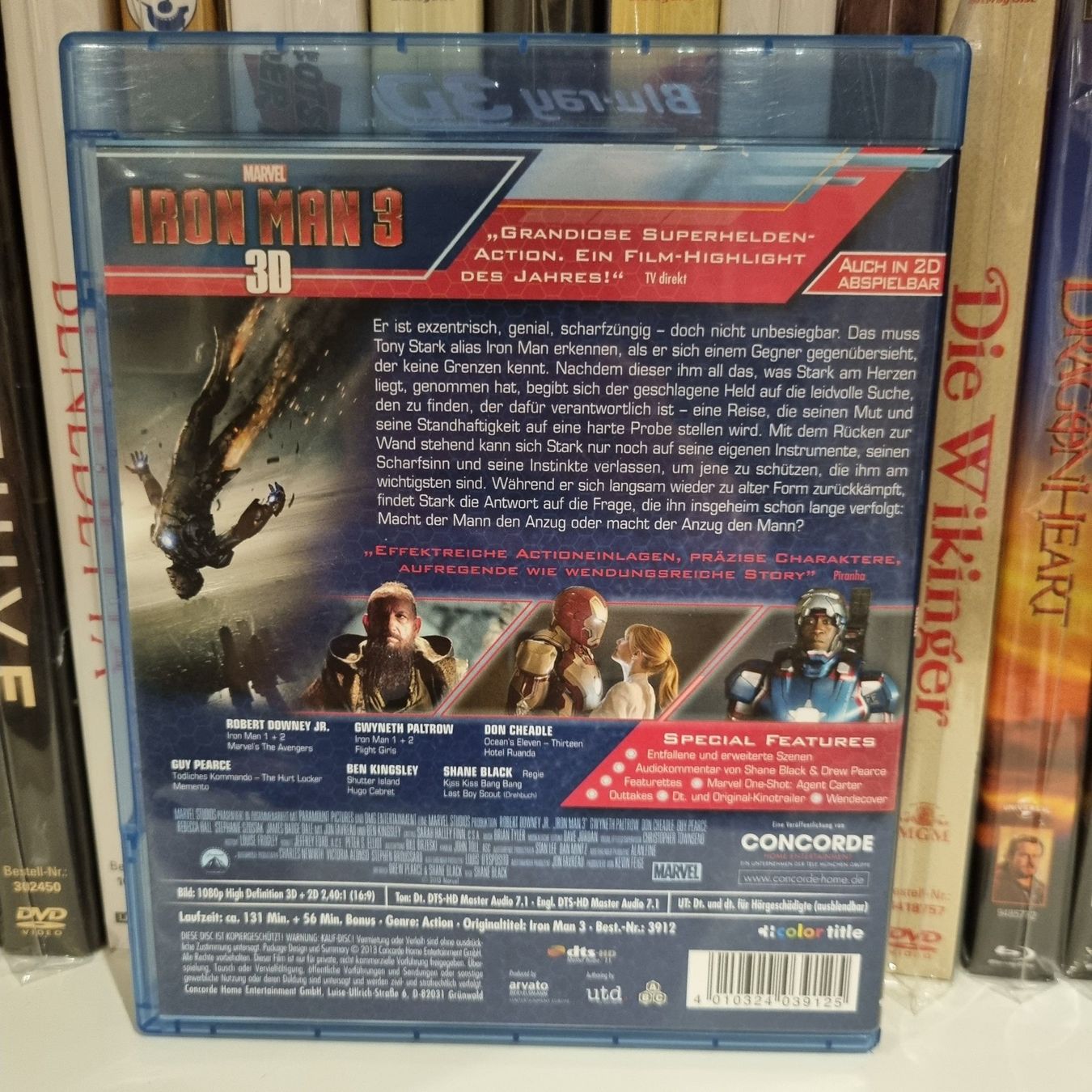 Tutti i DVDs: Iron Man 3 inkl. 2D-Version 3D Blu-ray – Usato da Bremgarten AG venduto da Mediensammler24 1