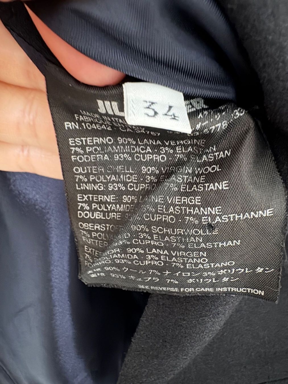 Jil Sander Gonne: JIL SANDER Skirt - Size 34 - 90% Virgin Wool – Usato da Muzzano venduto da Sidney_3 3