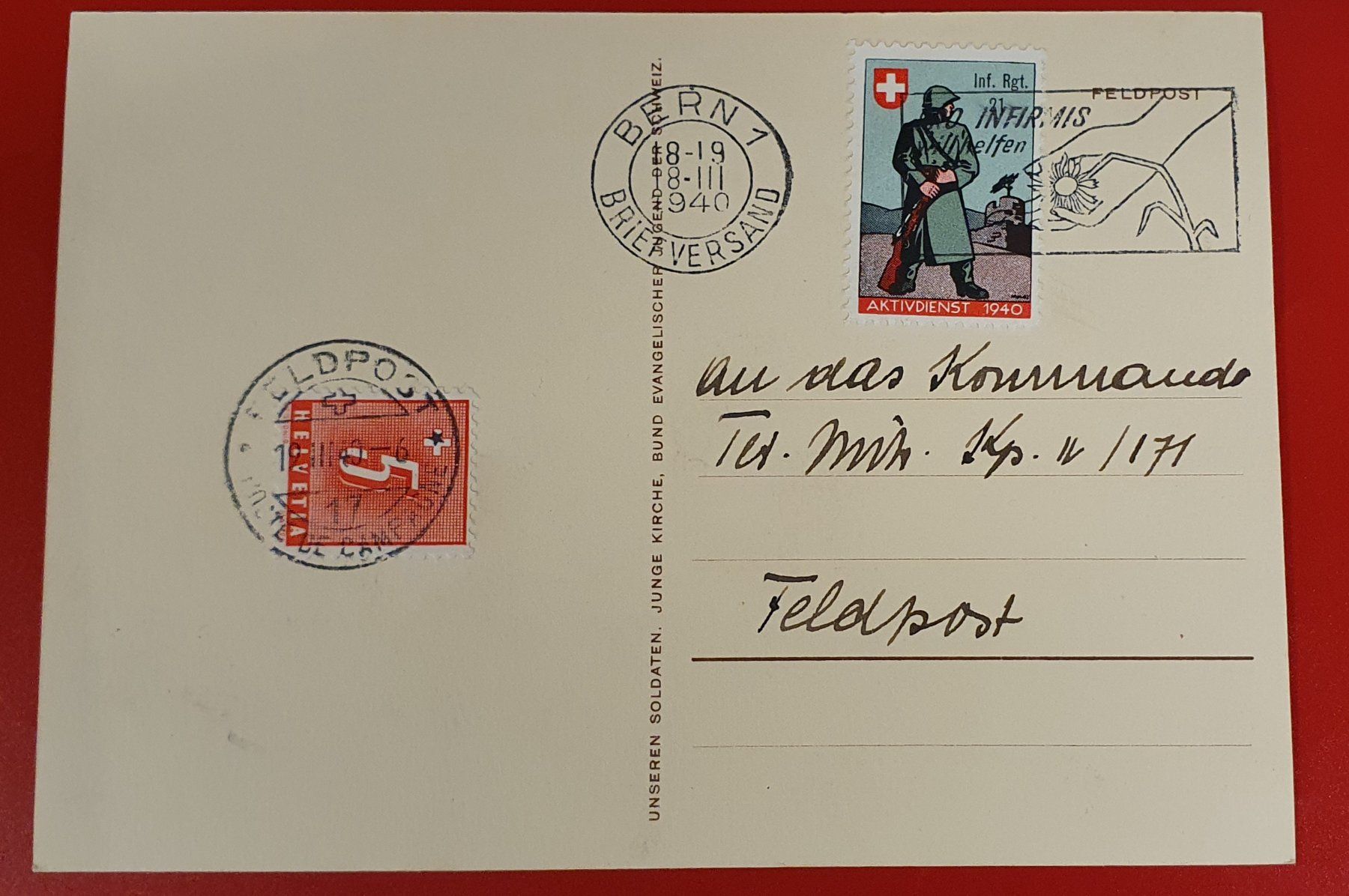 Ansichtskarten: Militärkarte 1940 – Gebraucht aus Kreuzlingen von Rschweiz1 1