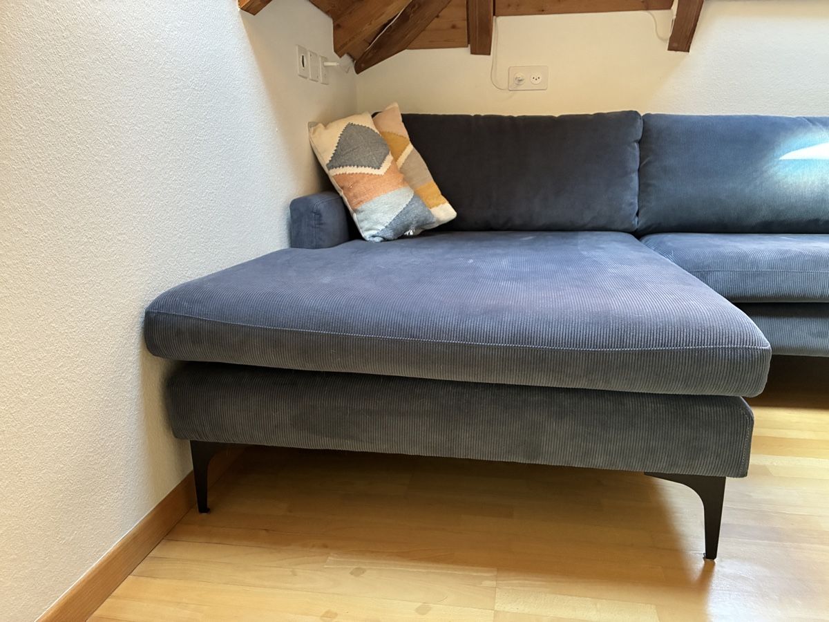 Sofacompany Sofas: Sofa blau cord – Gebraucht aus Bern von barbarahauert 2