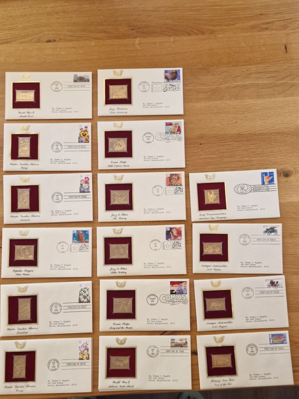 Tutti i francobolli: Sammlung mit 52 22k Gold Briefmarken – Nuovo (secondo la descrizione) da Roggliswil venduto da Crosser17 5
