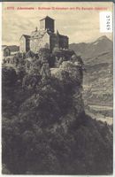 Albulabahn - Schloss Ortenstein mit Piz Beverin