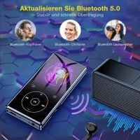 HD Bluetooth MP3-Player HiFi Bass Musik FM Radio Alarm