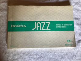 Manuel du conducteur Honda Jazz