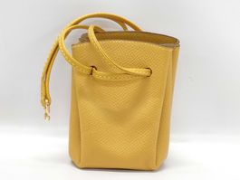 💛🐎 HERMÈS Vespa Mini Pouch PM – Jaune Poussin / Gelb