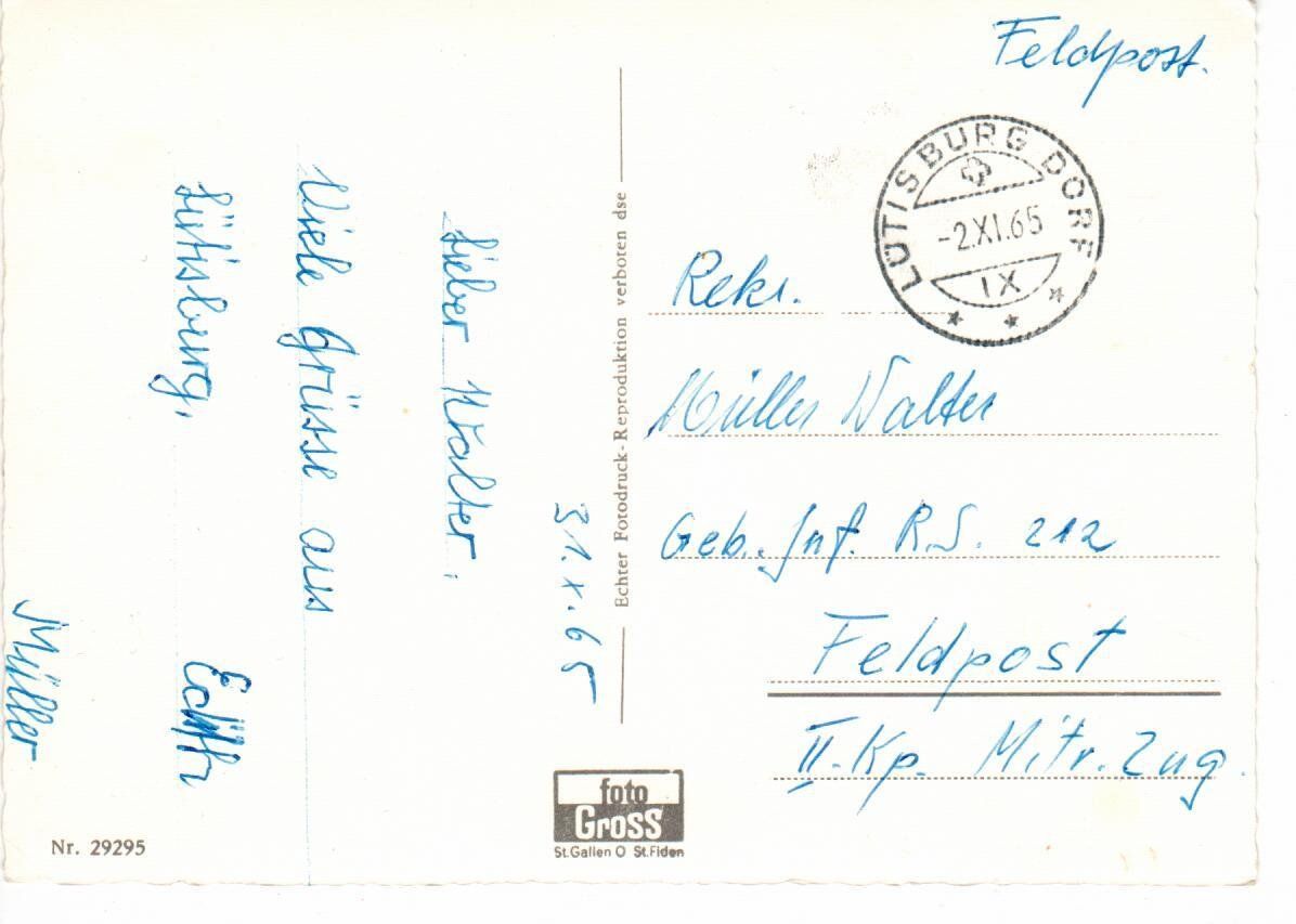 Cartoline postali: Lütisburg – Usato da Wolhusen venduto da Curver9 1
