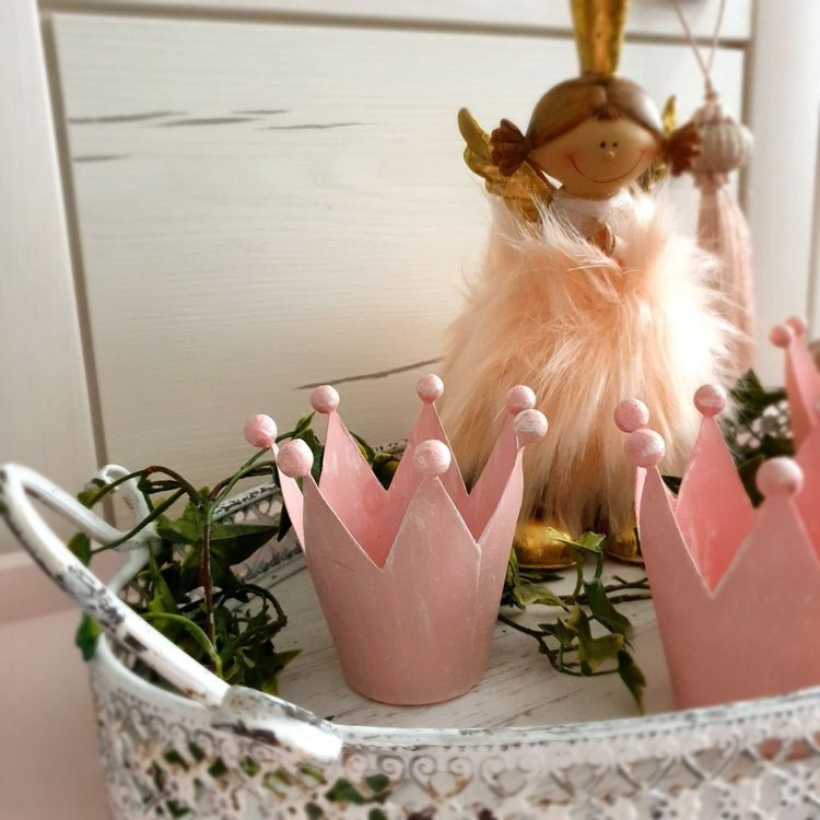 Windlicht Krone rosa (Neu (gemäss Beschreibung)) in Dagmersellen für ...
