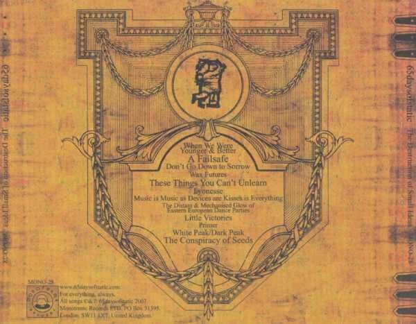 CD: 65daysofstatic THE DESTRUCTION OF SMALL IDEAS Glitch Rock CD – Usato da Kandergrund venduto da Sososo 1