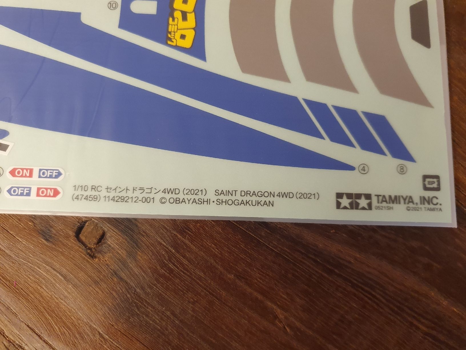 Tamiya Modellismo RC: Tamiya Decals Saint Dragon 4WD – Nuovo (secondo la descrizione) da Pfäffikon ZH venduto da Domdalion 1