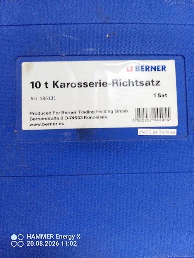 Berner Alle Werkzeuge: Carosserie Richtsatz Berner – Gebraucht aus Rünenberg von Garagelang