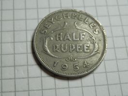 Seychellen ½ Rupie, 1954