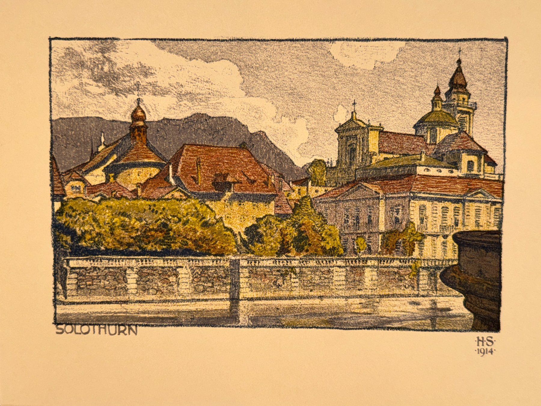 Grafica & Litografie: Kunstmappe 6 Lithographien °Die Aare° – Usato da Wangs venduto da Rumauch 3
