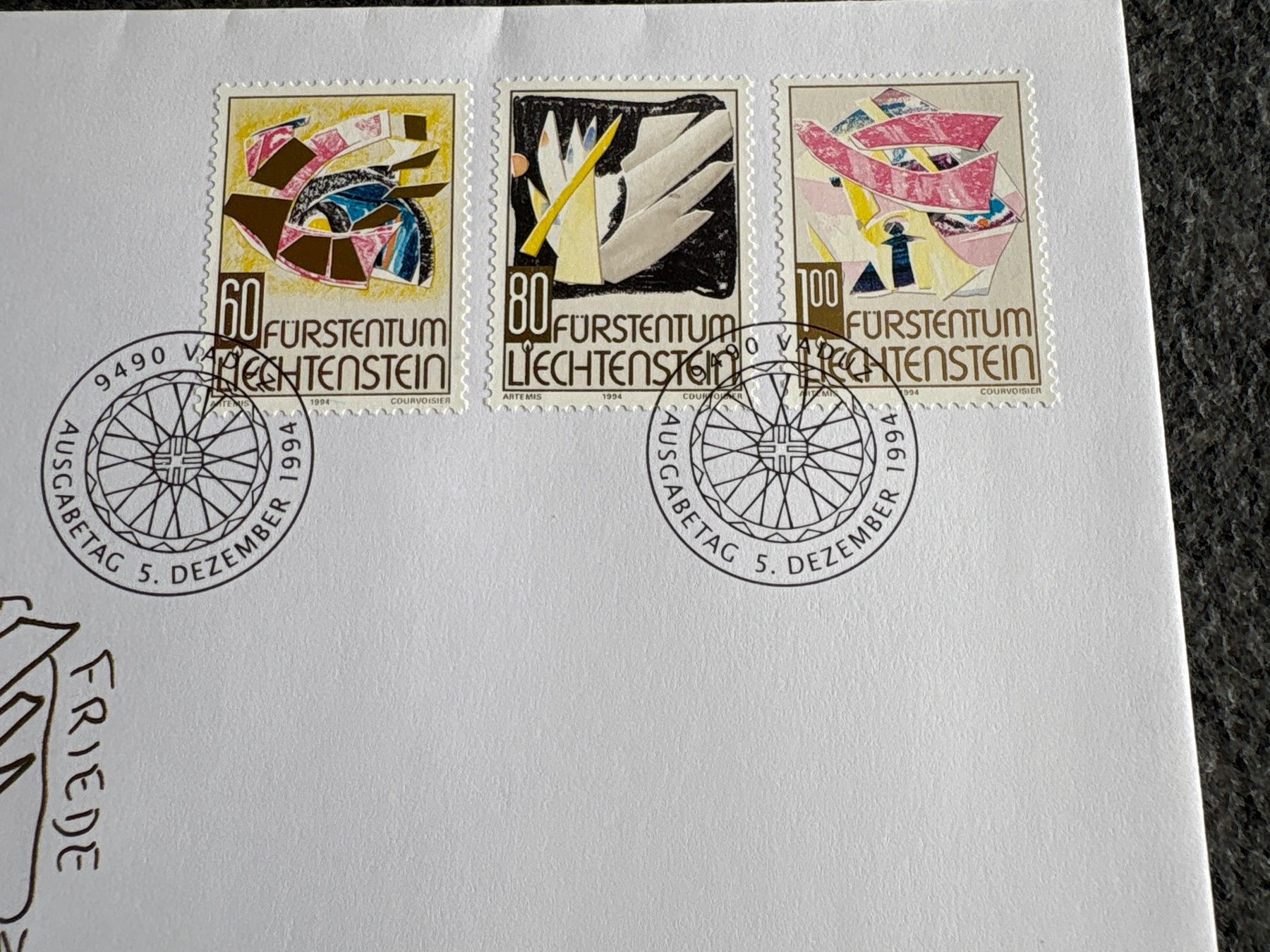 Tutti i francobolli: Briefmarken Liechtenstein Ersttagsbriefe Sammlung – Usato da Ibach venduto da lisch3 7