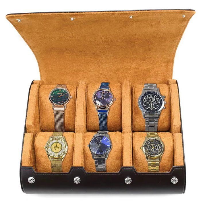 Scatole porta orologi: Reiseetui für 6 Uhren – Nuovo e nell'imballaggio originale da Geneve venduto da Titi2008 8