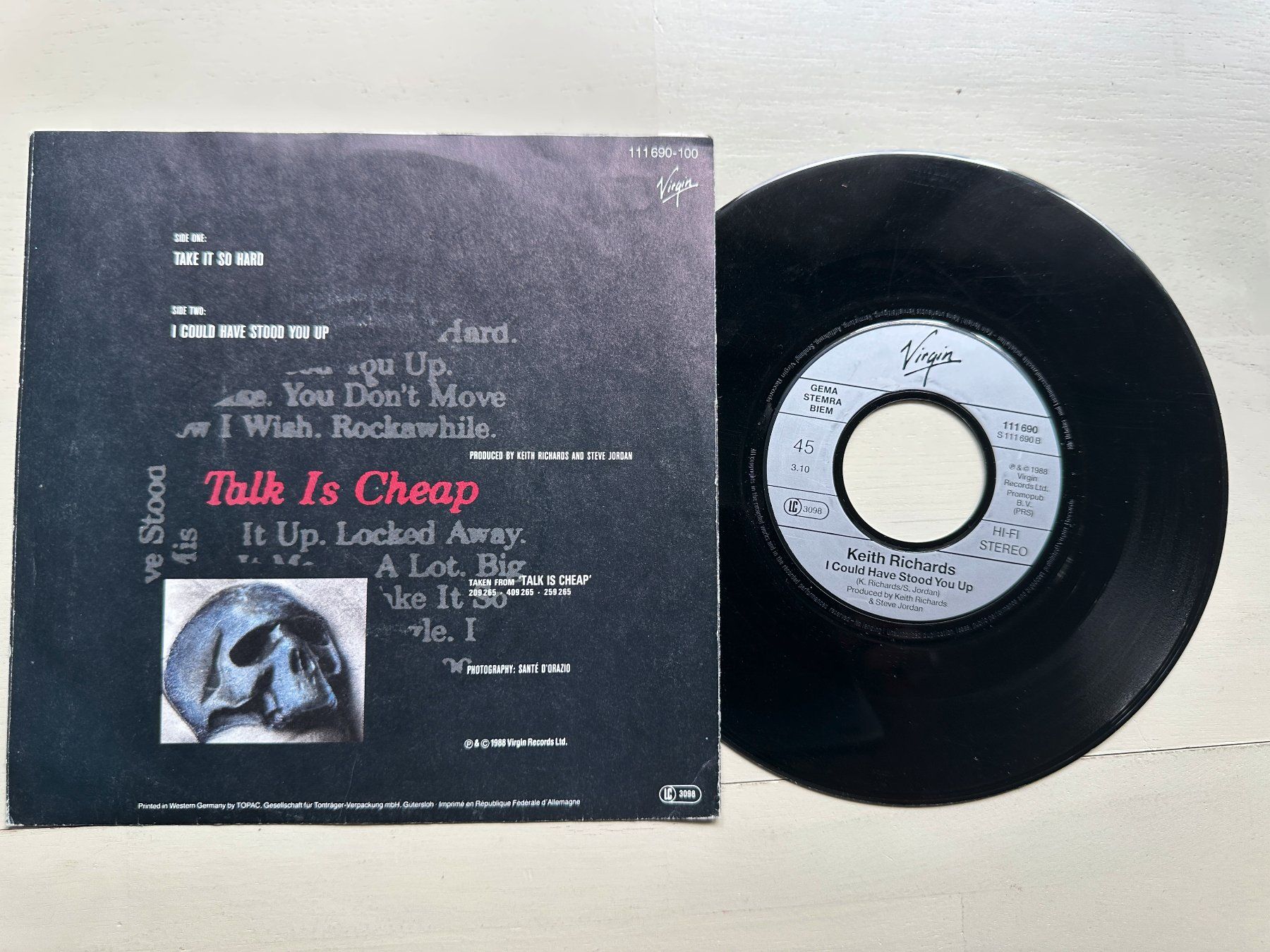 Schallplatten: KEITH RICHARDS rare Single ROLLING STONES Take it so hard – Gebraucht aus Basel von Partridge 1