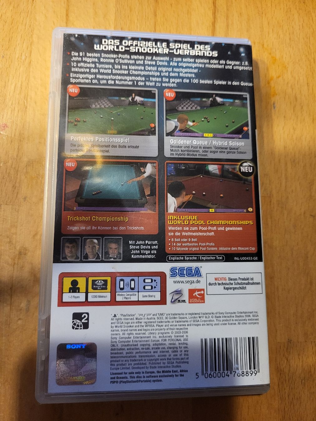 Giochi: World Snooker Challenge 2007 PSP Spiel – Usato da Ettiswil venduto da beekeper13 1