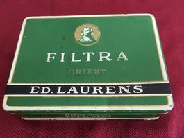 Herrlicher Orient Tabak Büchse Antik marke Filtra