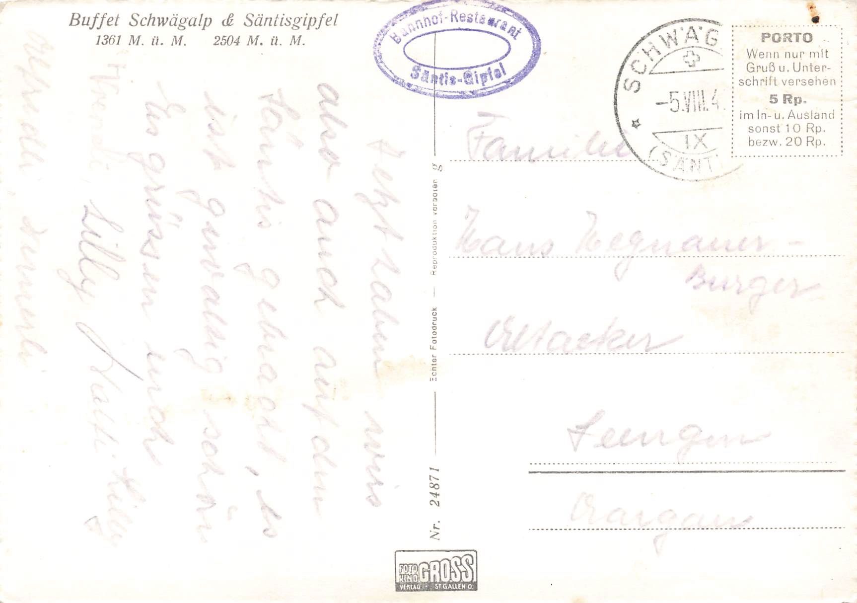 Cartes postales: Santis schwebahn G – D'occasion à Biasca par Blenio71 1
