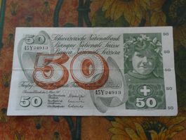 SUISSE  50  Francs  1973  (4913)  Billet