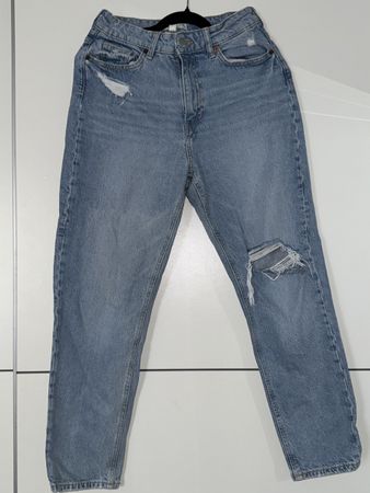 H&M JEANS MIT RISSEN, EU 38