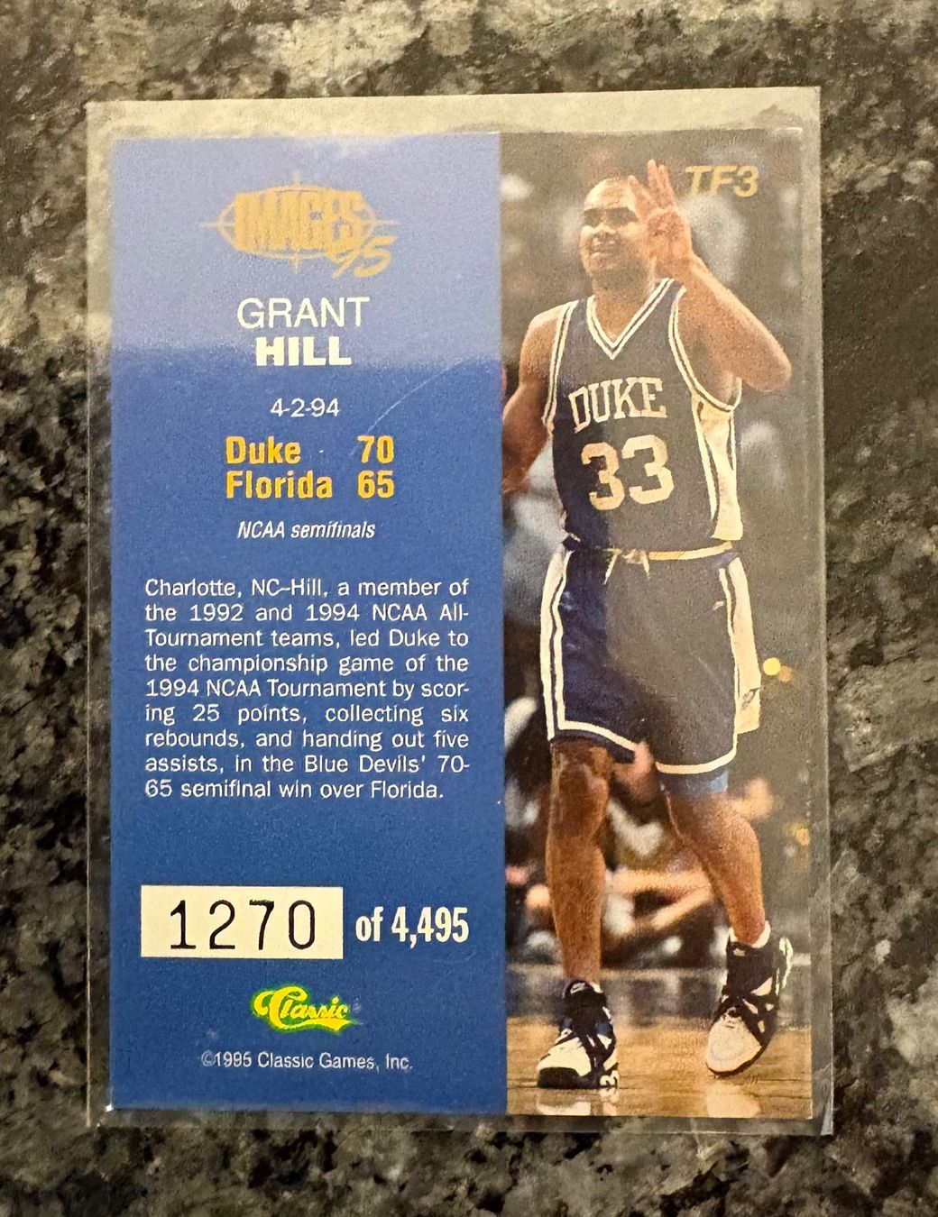 Nba Carte collezionabili: NBA Grant Hill classic 95 Flashbacks Card – Nuovo (secondo la descrizione) da Muttenz venduto da joba23 1