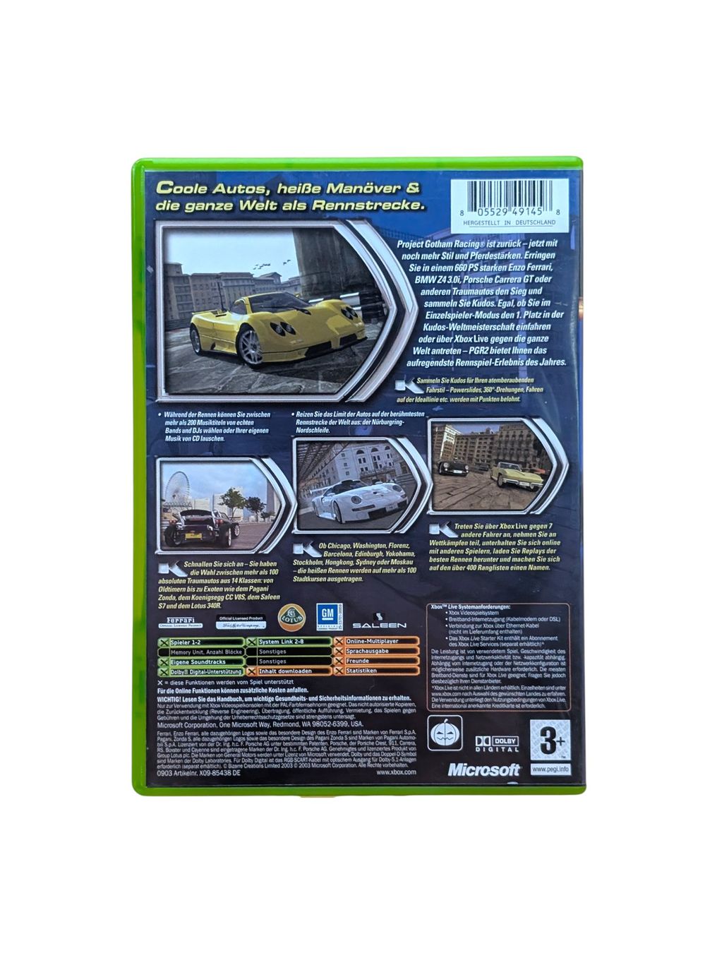 Microsoft Giochi: Project Gotham Racing 2 Xbox Classic – Usato da Domat/Ems venduto da IsseldorsShop 1