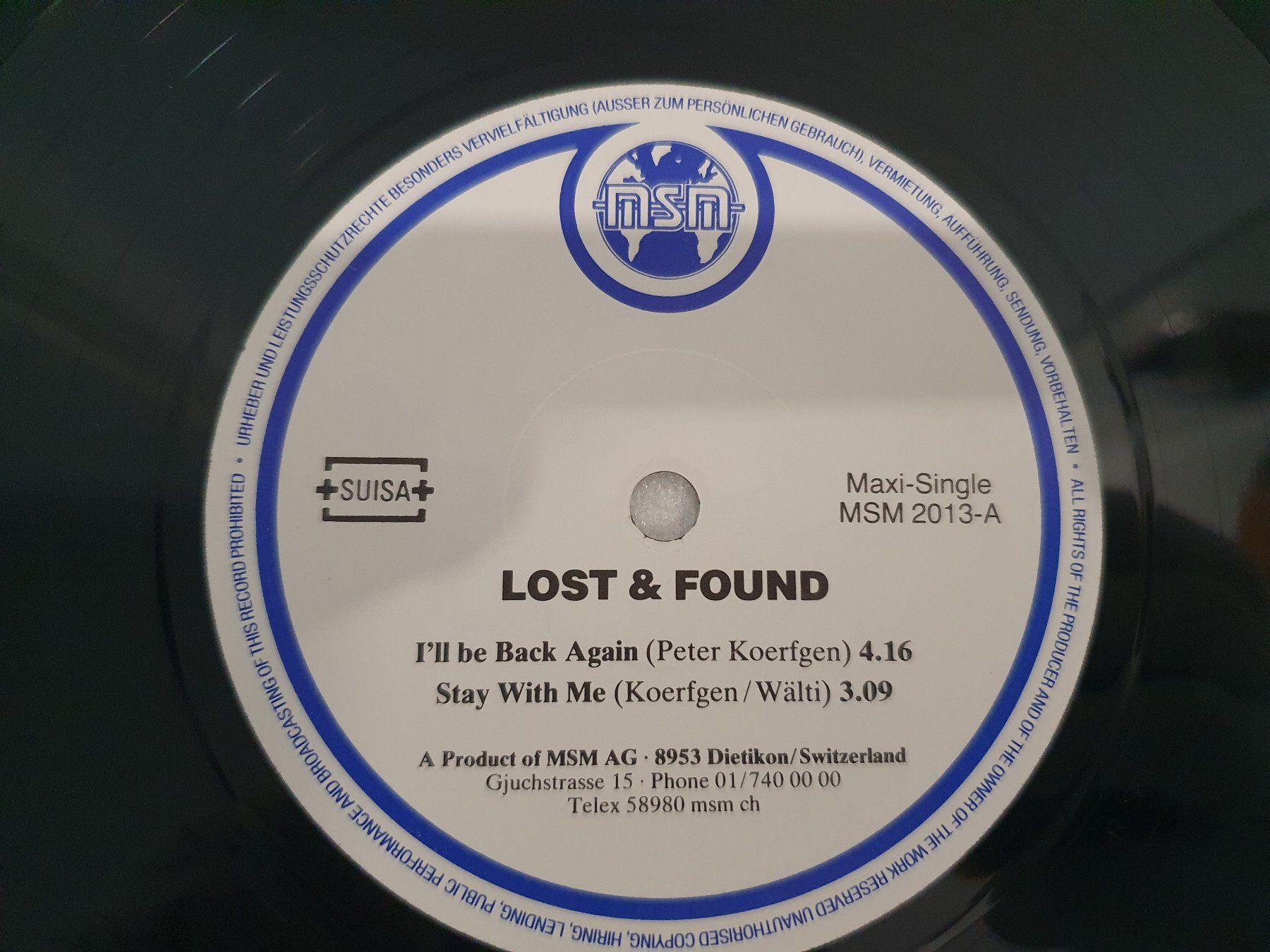 Dischi in vinile: Lost & Found – Back Again (Maxi, Pop) – Usato da Uster venduto da Vinyl-Leidenschaft 5