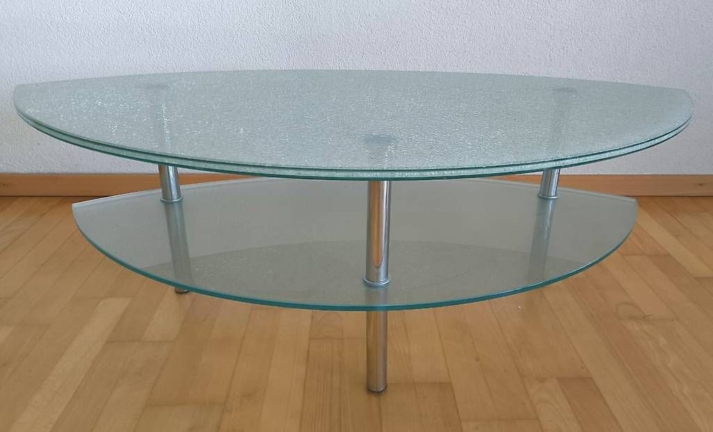 Tische: Crashglas-Salontisch – Gebraucht aus Illnau von Buyer178