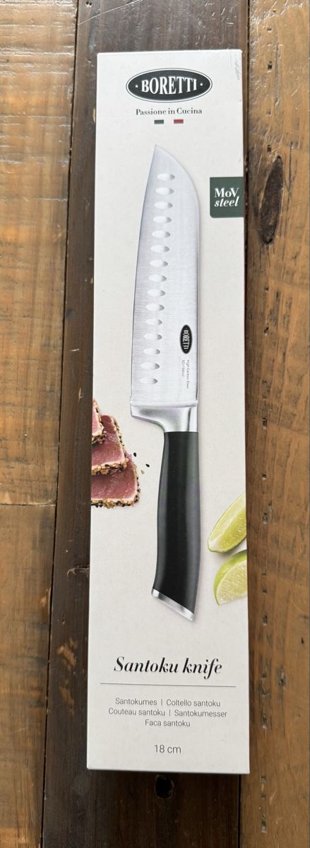 Coltelli da cucina: Neues BORETTI Santokumesser, 18cm – Nuovo e nell'imballaggio originale da Zufikon venduto da filu9