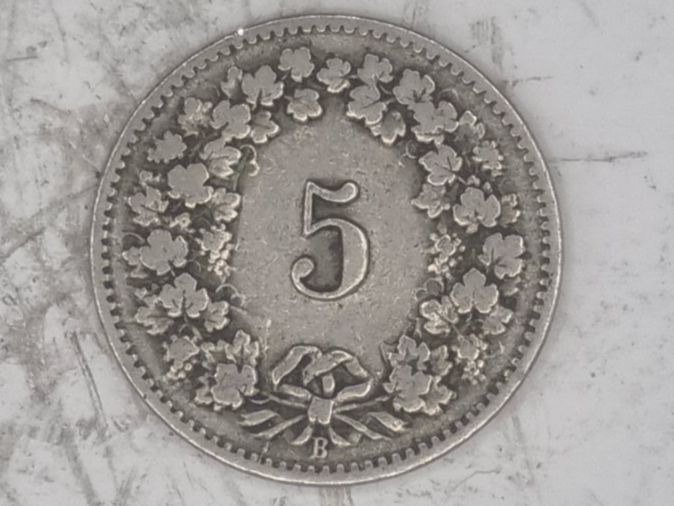 Alle Münzen: 5 rappen 1898 – Gebraucht aus Bure von chap981 1