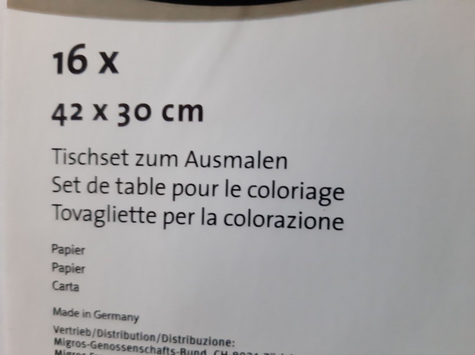 Set di tavolo e panche: Tischsets (16x) – Nuovo e nell'imballaggio originale da Effretikon venduto da Misterdyn 1
